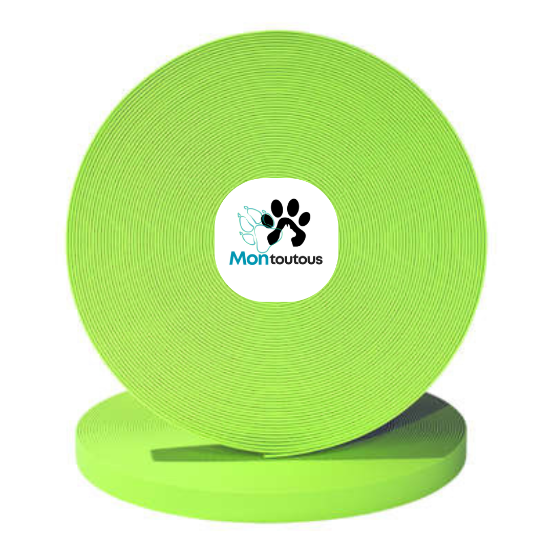 Collier 1’’ en Biothane pour chien – Attache noir- Fait Main au Québec - Montoutous