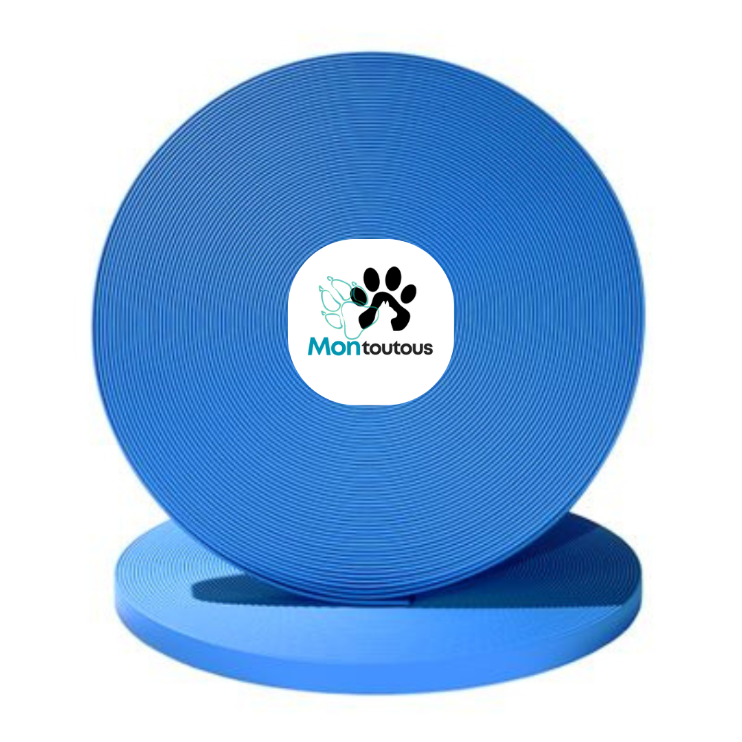 Collier 1’’ en Biothane pour chien – Attache noir- Fait Main au Québec - Montoutous