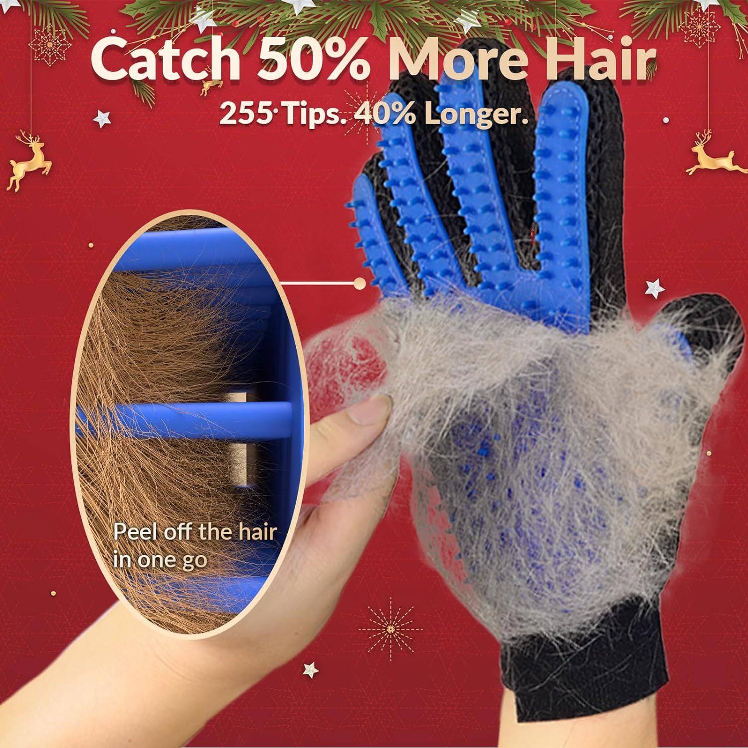 Gants de Toilettage Améliorés – Massage & Élimination des Poils - Montoutous