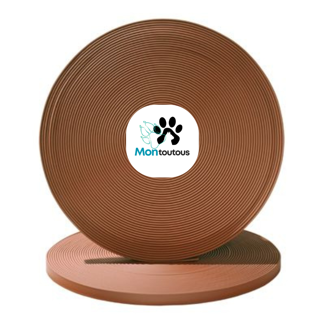 Collier étrangleur 3/4 en Biothane pour chien – Attache "NICKEL"- Fait Main au Québec - Montoutous