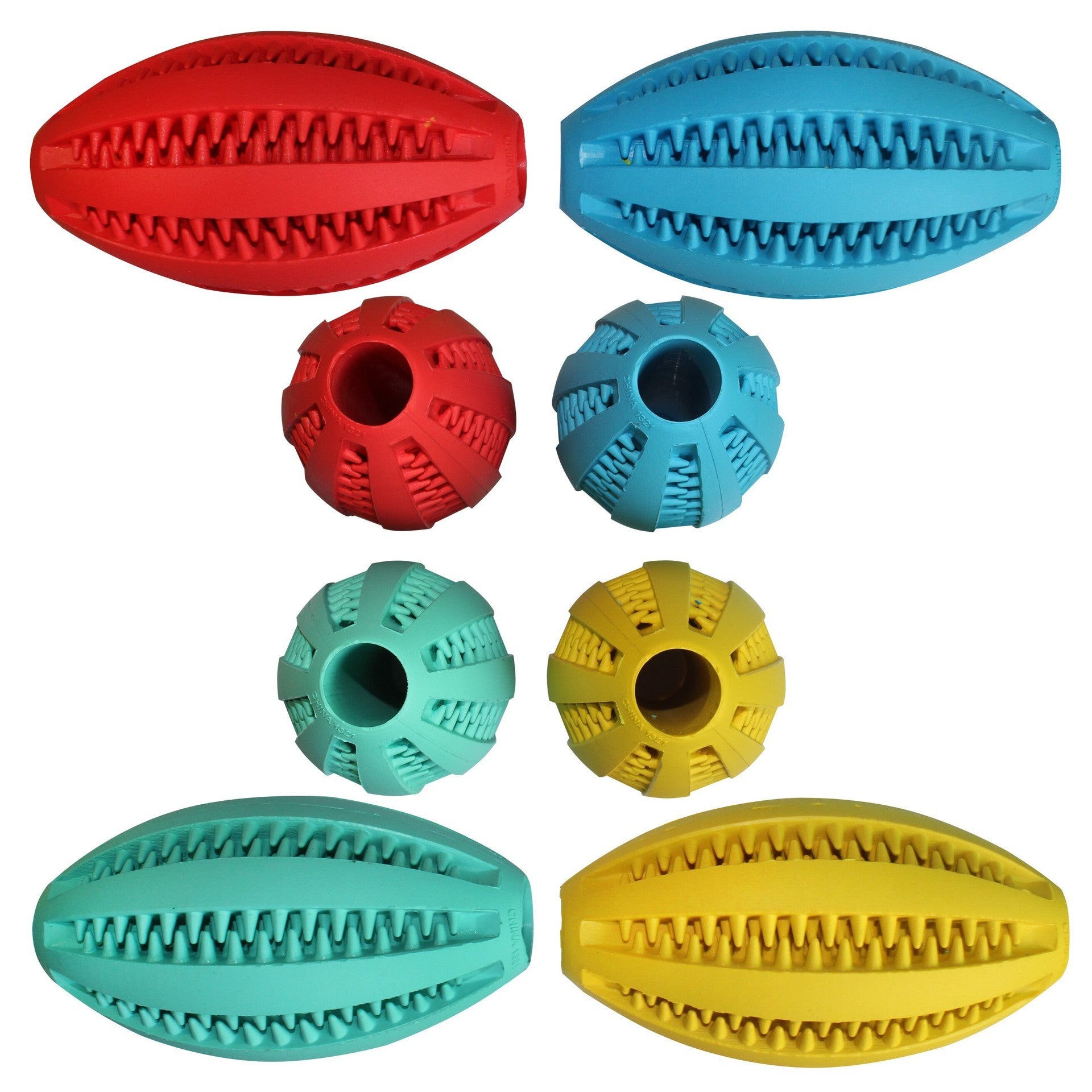 Balle Molaire en Caoutchouc pour Chien – Anti-Morsure, Distributeur de Friandises - Montoutous