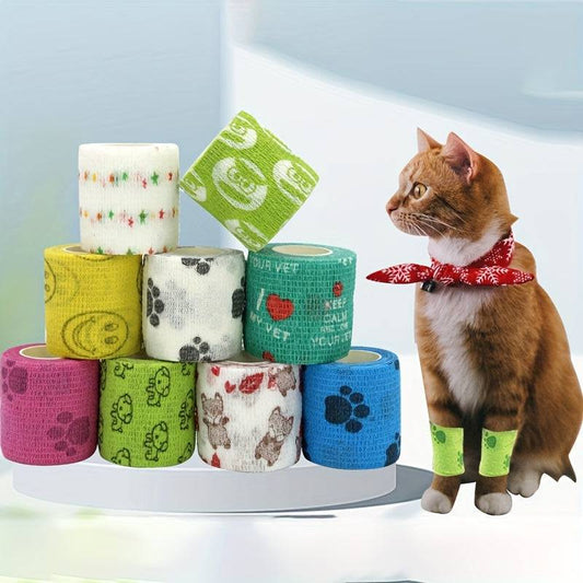 Lot de 5 Bandages Auto-Adhésifs – Protection & Confort pour Animaux - Montoutous