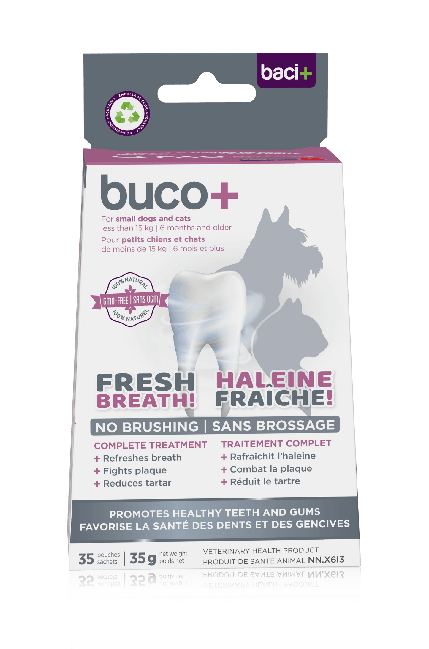 Buco+ 100mg – Soins Dentaires Naturels pour Chats et Chiens -15KG - Montoutous