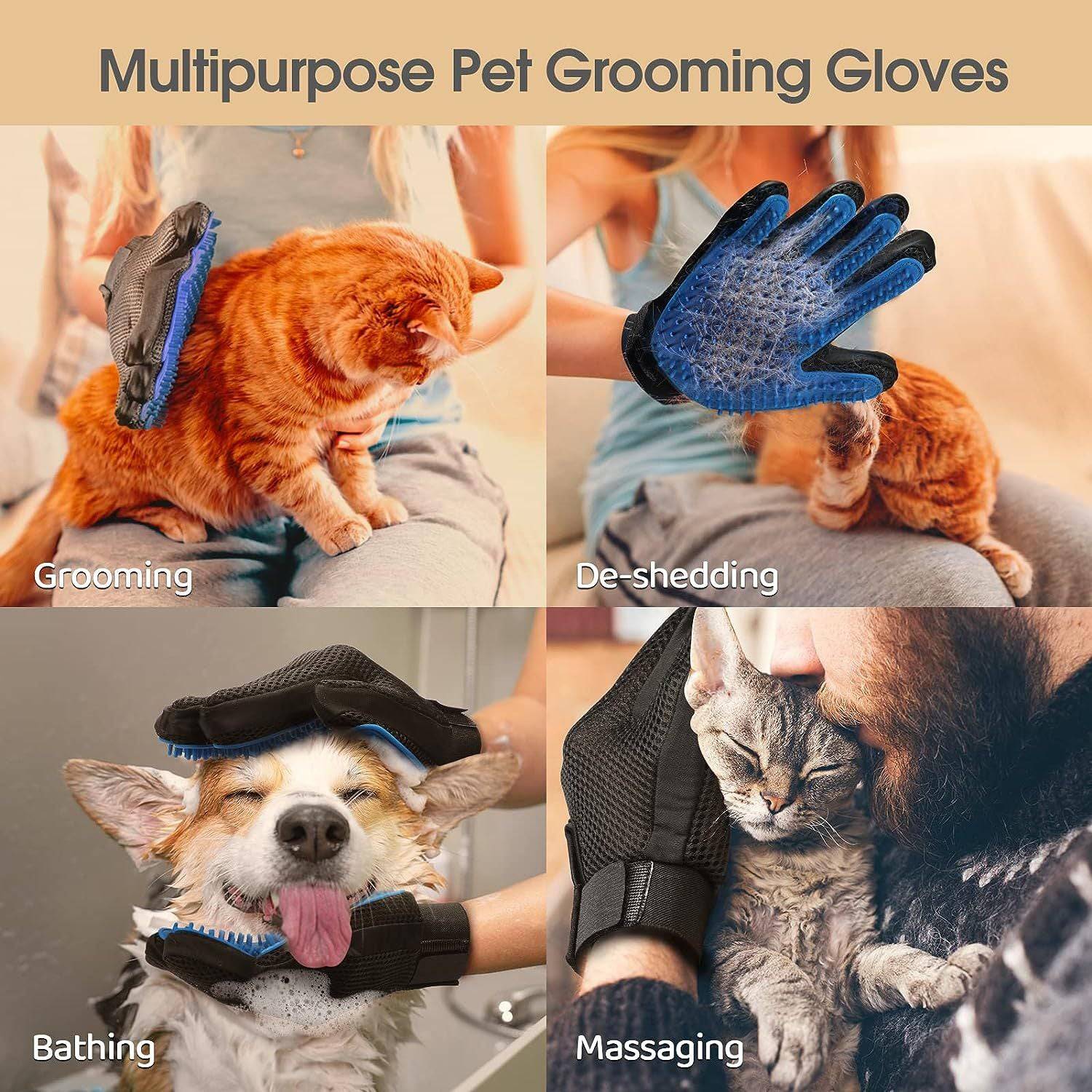 Gants de Toilettage Améliorés – Massage & Élimination des Poils - Montoutous