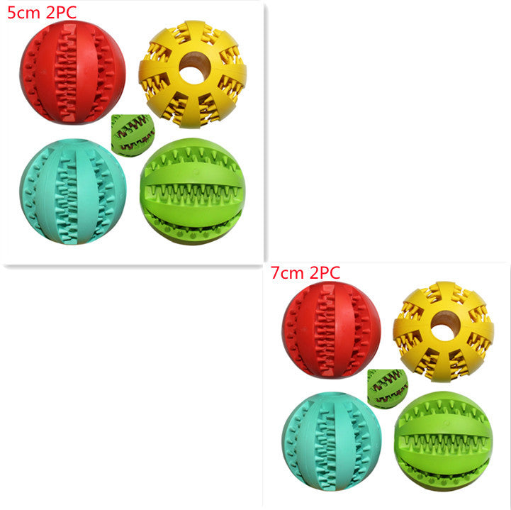 Balle Molaire en Caoutchouc pour Chien – Anti-Morsure, Distributeur de Friandises