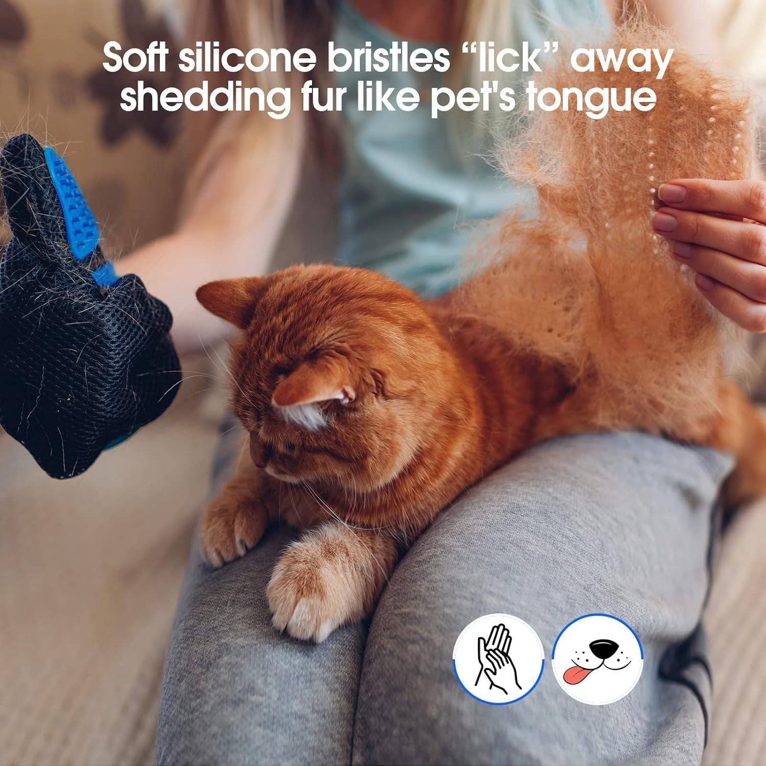 Gants de Toilettage Améliorés – Massage & Élimination des Poils - Montoutous
