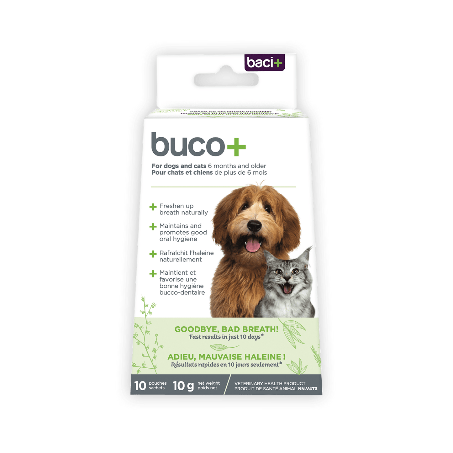 Buco+ 10 Jours – Traitement Express Mauvaise Haleine pour Chiens & Chats - Montoutous