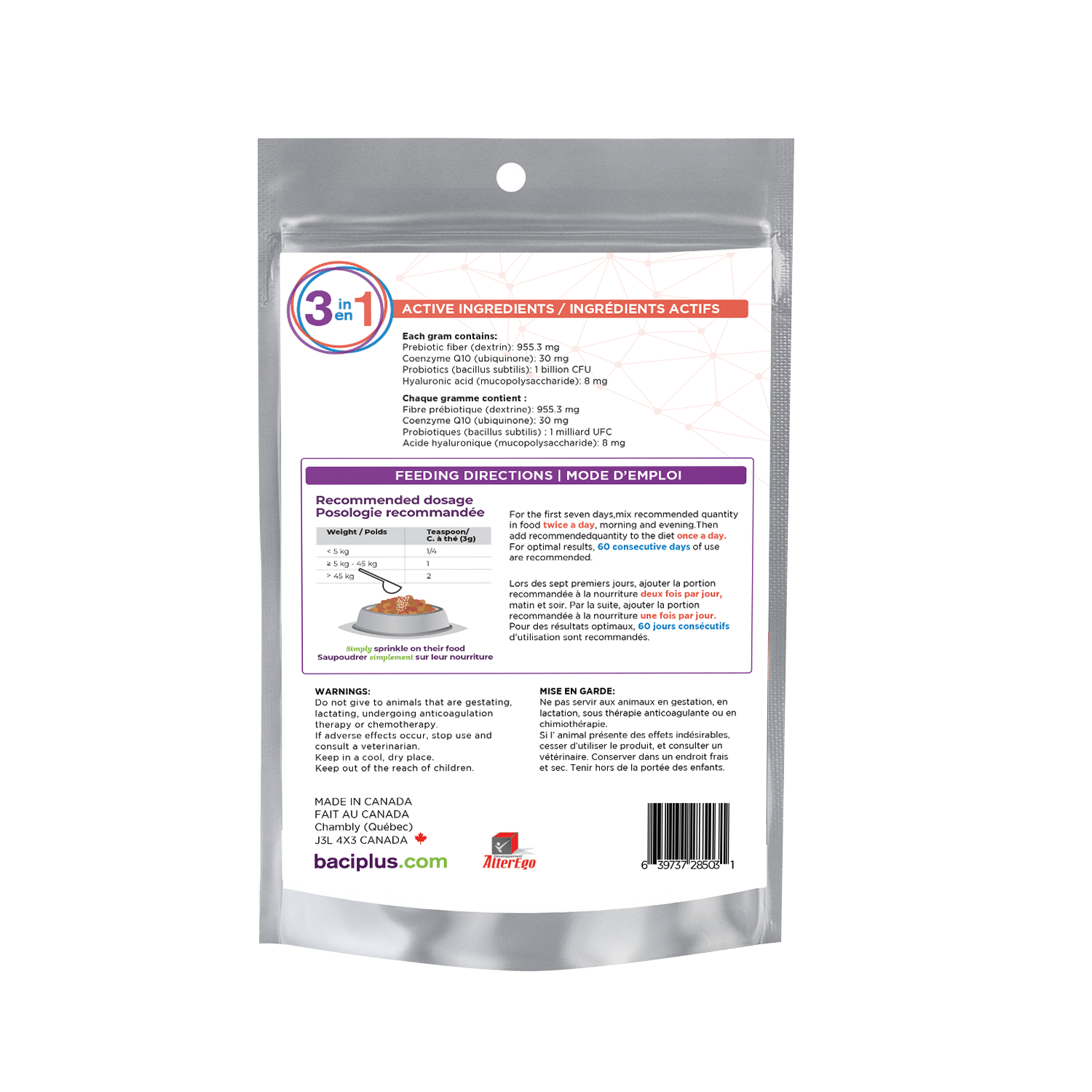 3en1 – Soutien Articulaire, Digestif & Cardiaque pour Chiens Seniors - Montoutous