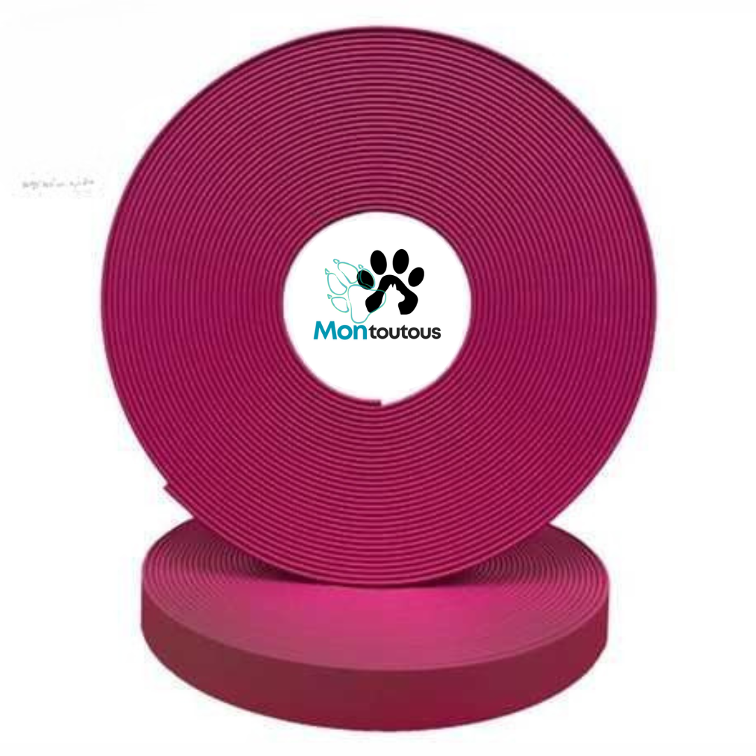Collier étrangleur 3/4 en Biothane pour chien – Attache "NICKEL"- Fait Main au Québec - Montoutous