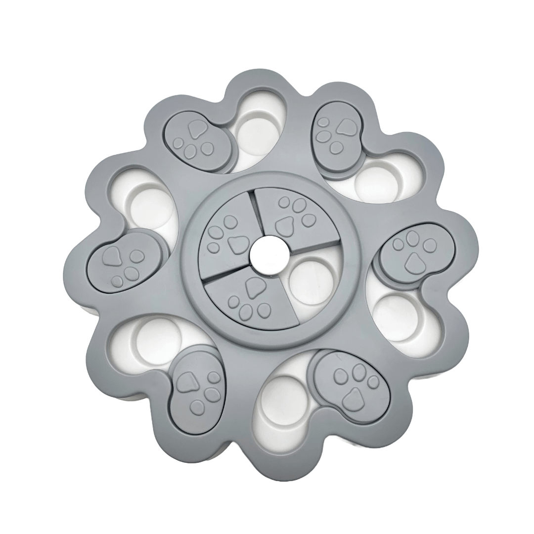 Puzzle Pattes en fleurs – Jouet éducatif pour chien débutant