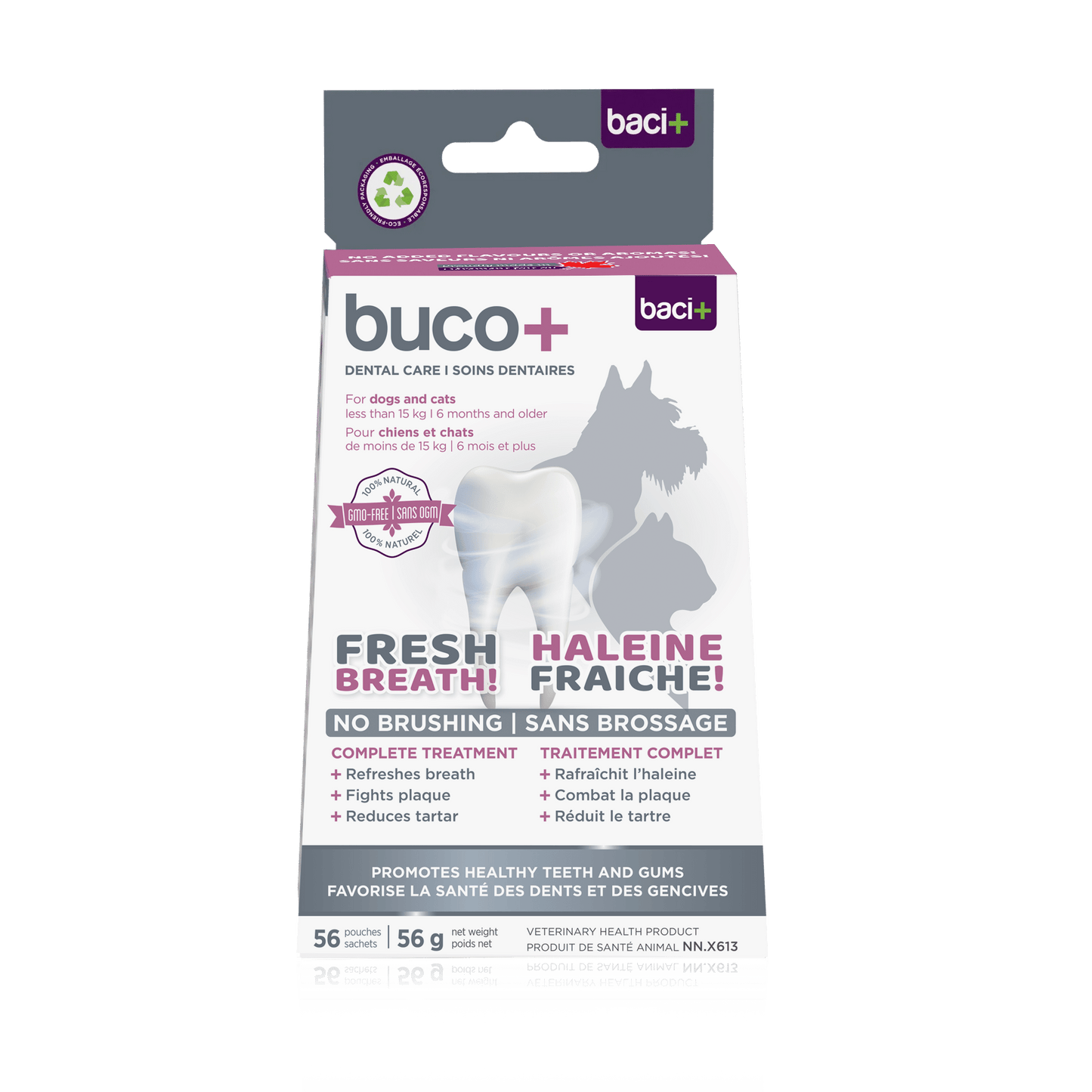 Buco+ 100mg – Soins Dentaires Naturels pour Chats et Chiens -15KG - Montoutous