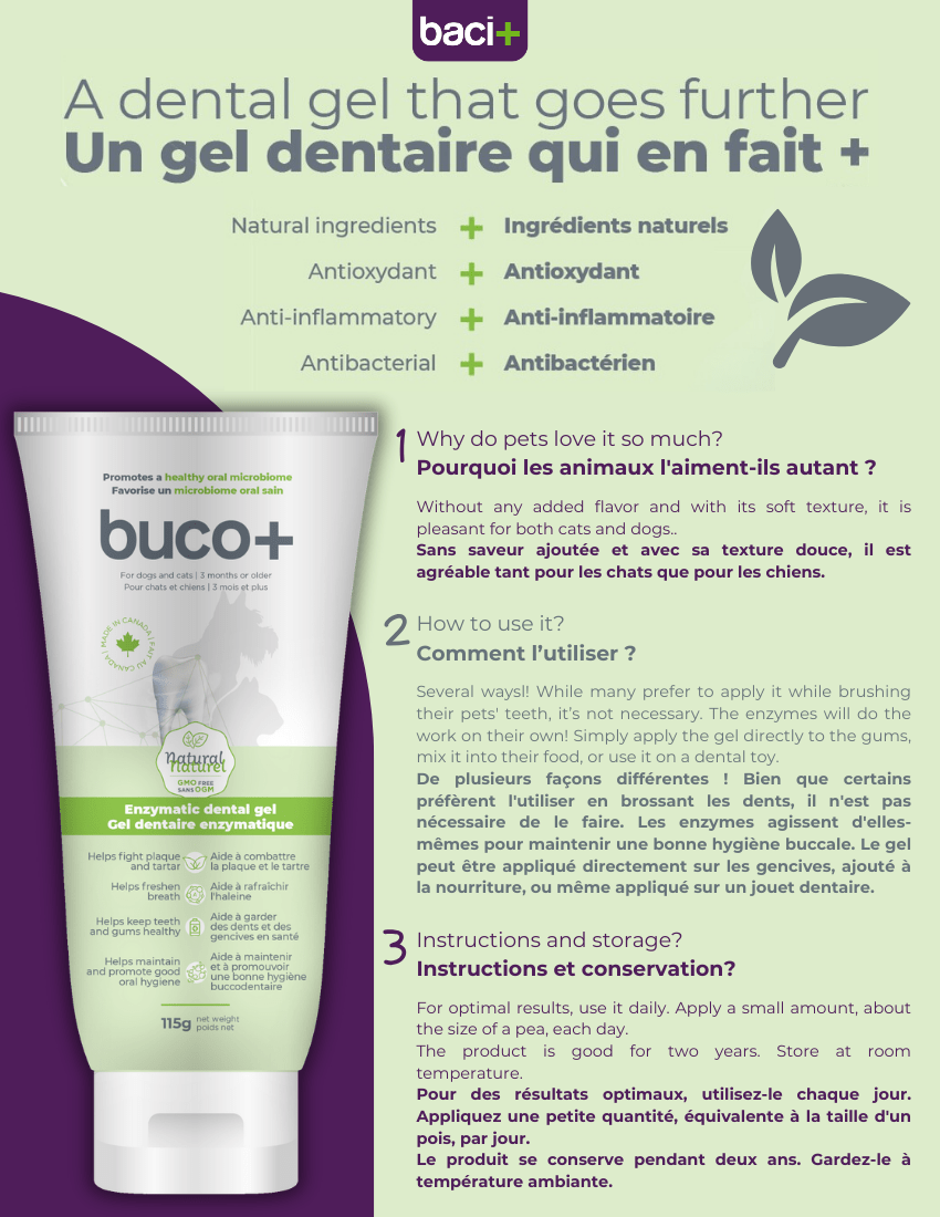 gel dentaire buco+ | soin enzymatique | chats et chiens - Montoutous