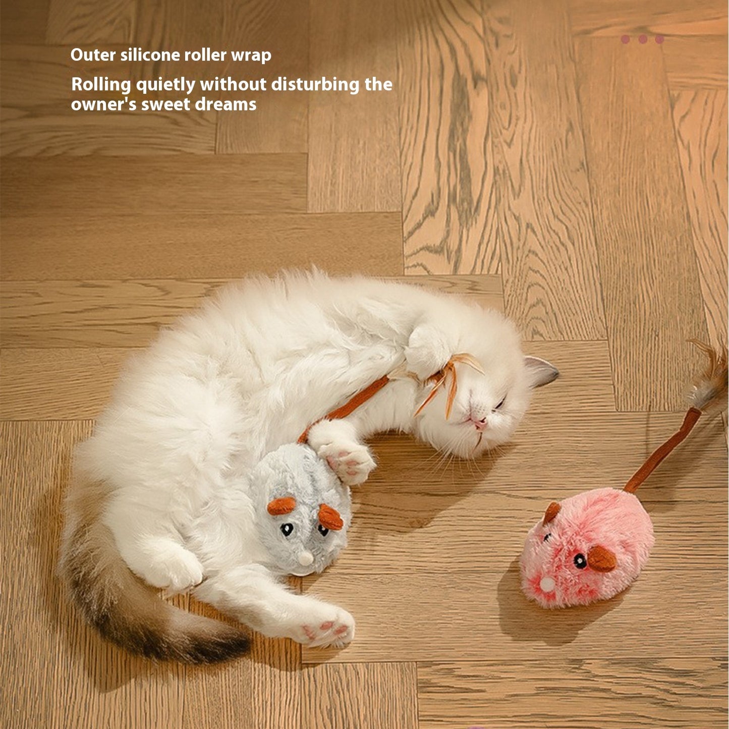 Souris Sonore en Peluche pour Chats