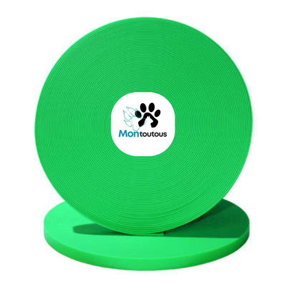 Collier 1’’ en Biothane pour chien – Attache noir- Fait Main au Québec - Montoutous 