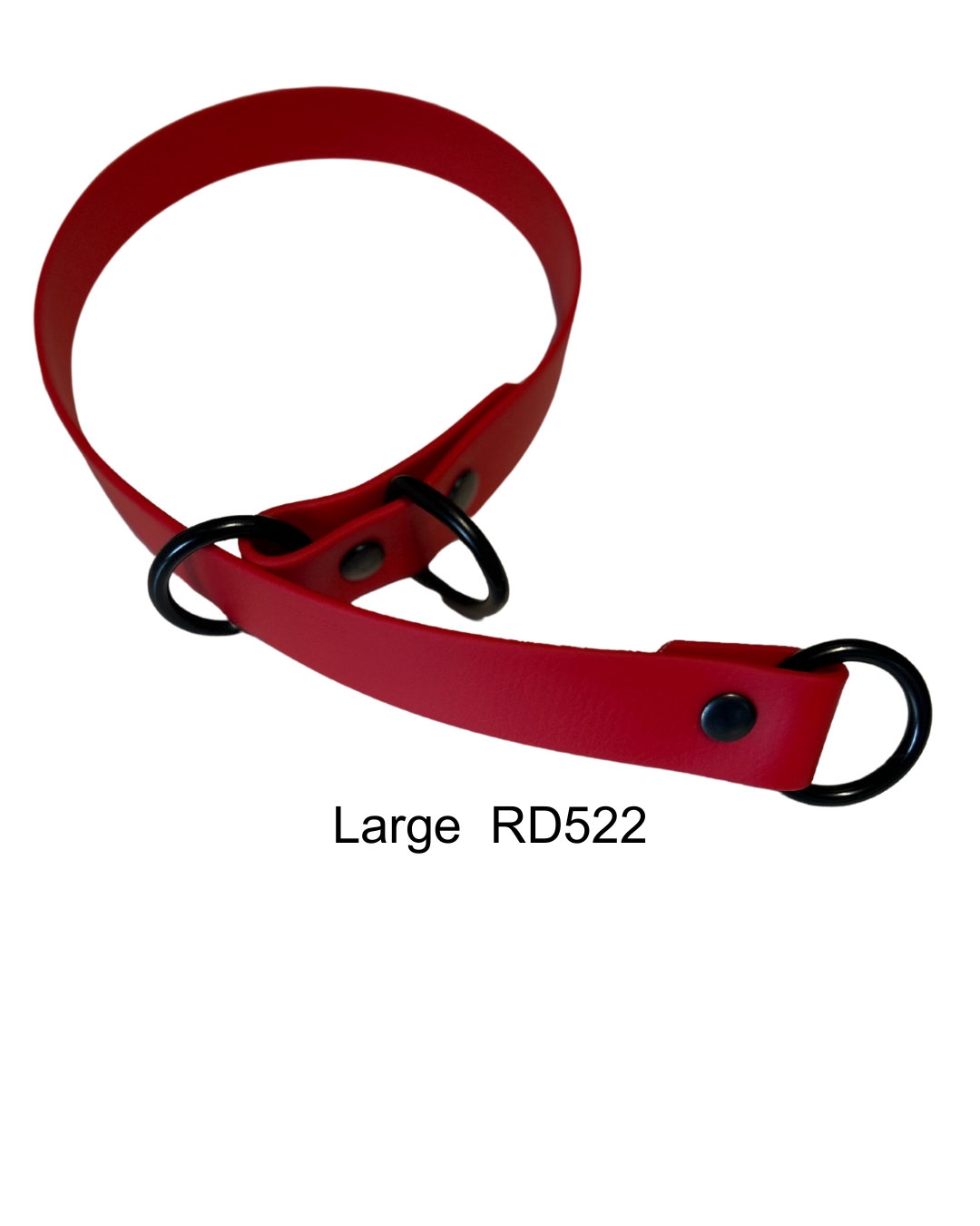 Collier étrangleur 3/4 en Biothane pour chien – Attache "NOIR"- Fait Main au Québec - Montoutous 