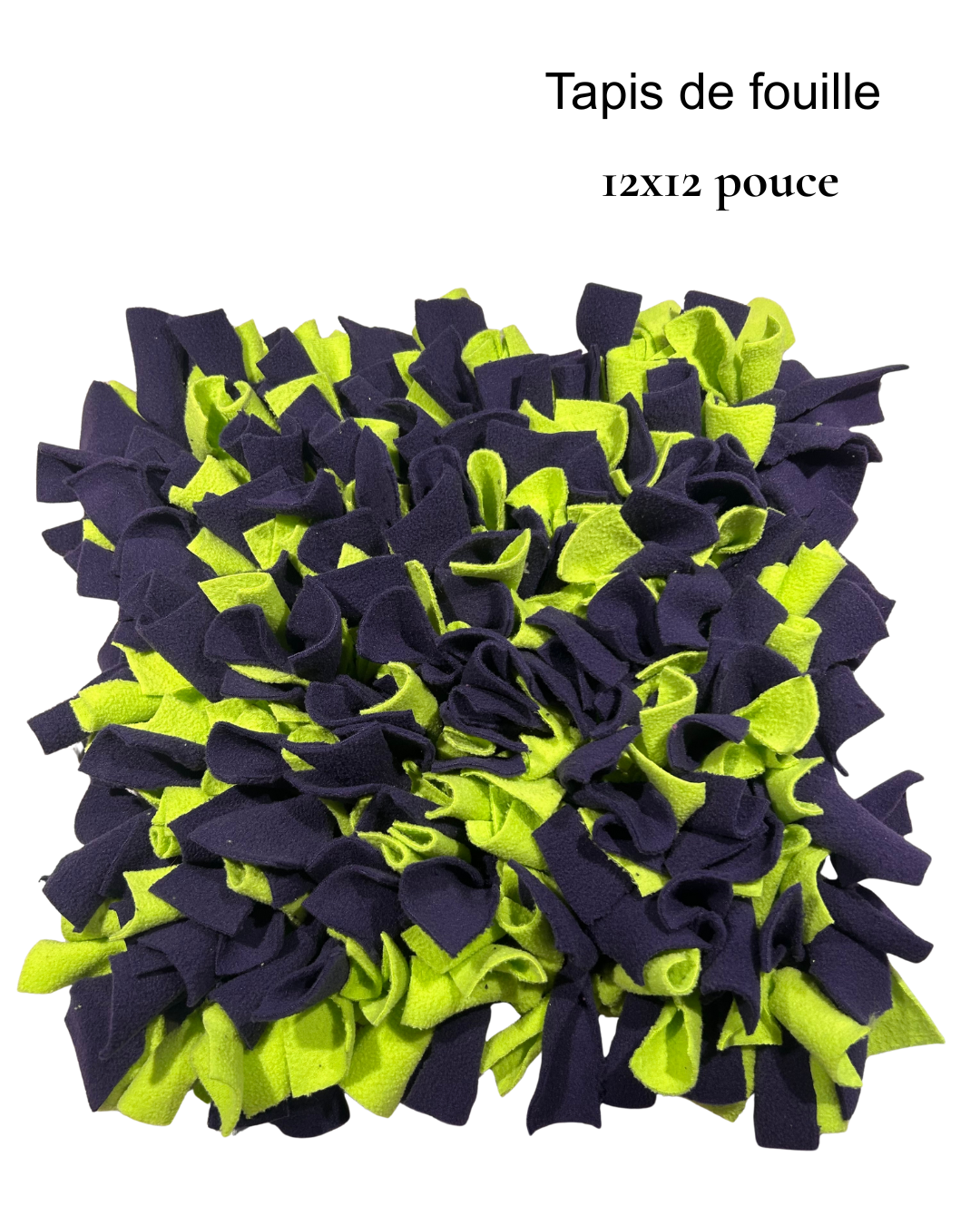 Tapis de fouille pour chien – Fait à la main au Québec (12x12 pouces)