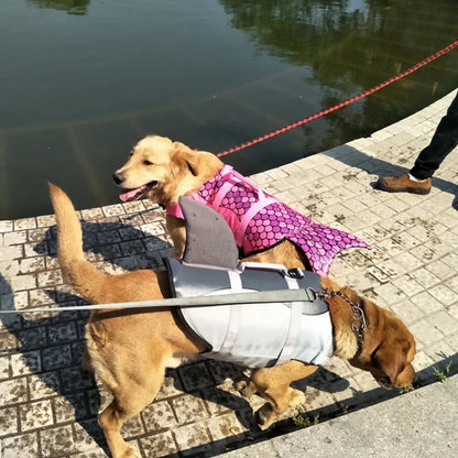 Veste de sauvetage sirène pour chien – Flottaison et style unique