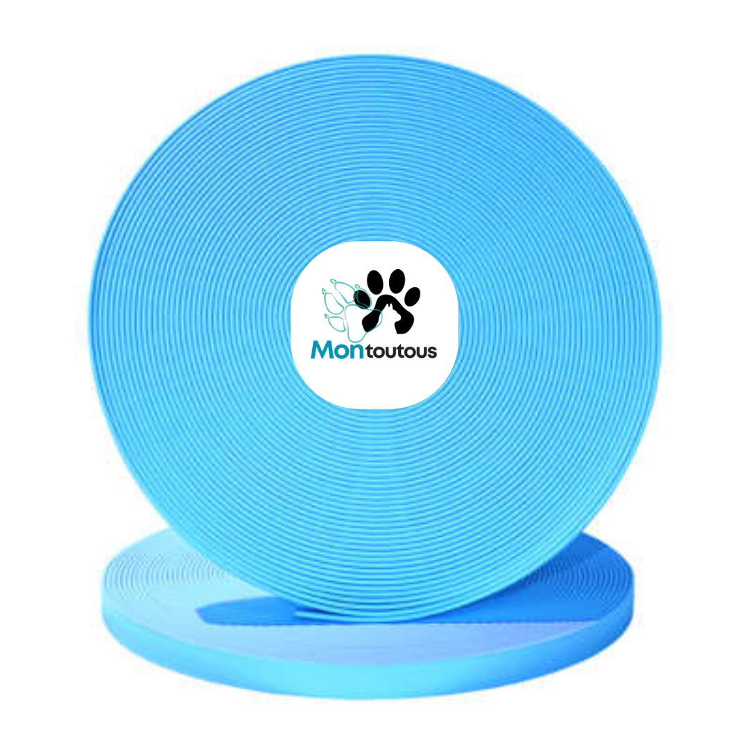 Longe / laisse - 3/4 - (50 pied) pour Chien en Biothane – Fait Main au Québec - Montoutous 