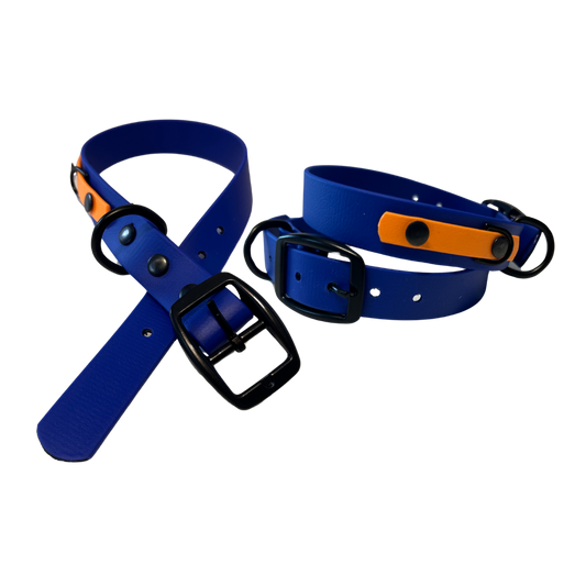 Collier 3/4’’ en Biothane pour chien – Attache noir- Fait Main au Québec - Montoutous 