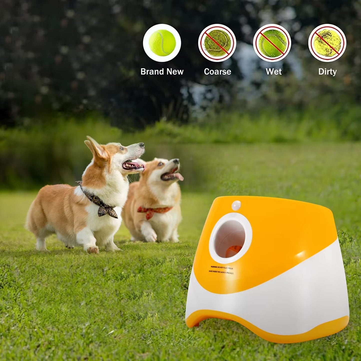 Lance-balles automatique pour chien – Jouet interactif et intelligent