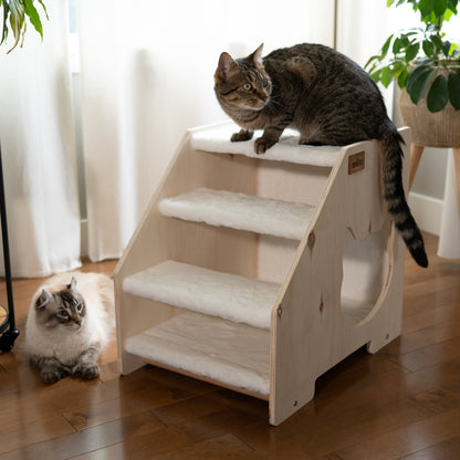 Cachette Escalier – Confort et Jeu pour Chats et Petits Chiens