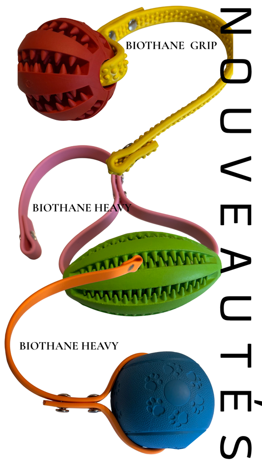 Balle TUG pour Chien en Biothane – Version Heavy ou GRIP