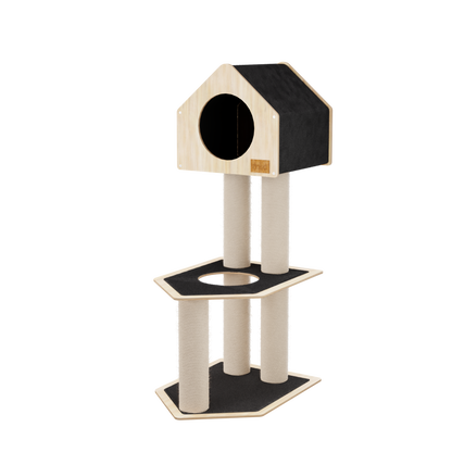 Arbre à Chat Condo Deluxe – Aire de Jeu Design et Écologique
