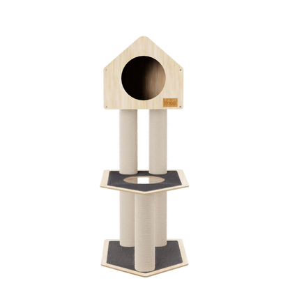 Arbre à Chat Condo Deluxe – Aire de Jeu Design et Écologique