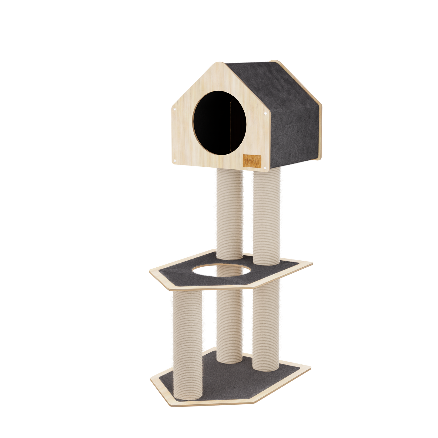 Arbre à Chat Condo Deluxe – Aire de Jeu Design et Écologique