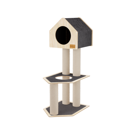 Arbre à Chat Condo Deluxe – Aire de Jeu Design et Écologique
