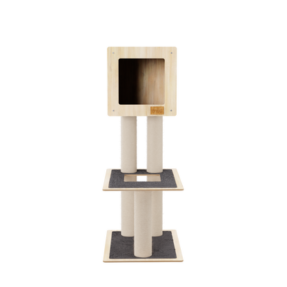 Arbre à Chat Deluxe The Hut – Aire de Jeu Écologique et Design