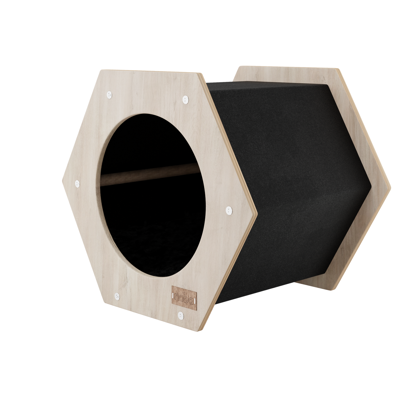 Maison pour Chat Hexagonale – Design Moderne et Surface à Griffer