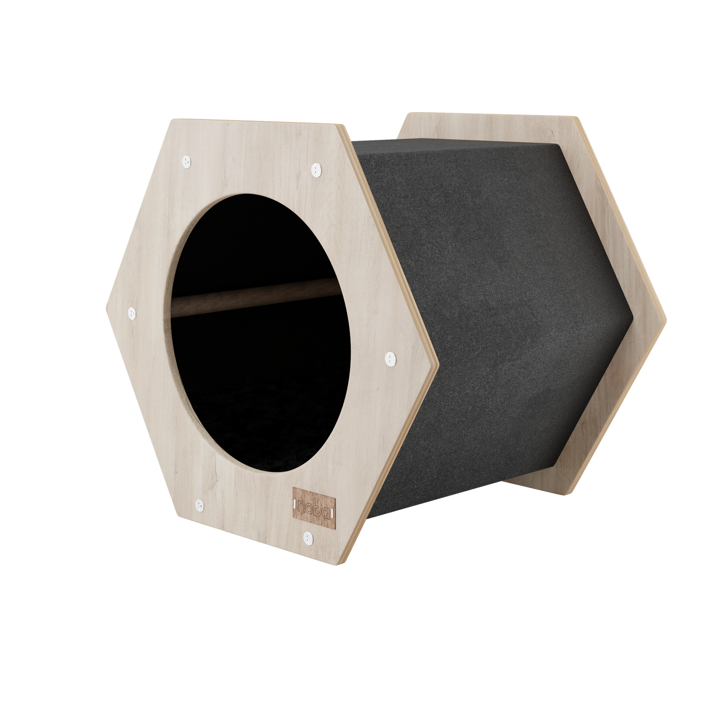 Maison pour Chat Hexagonale – Design Moderne et Surface à Griffer