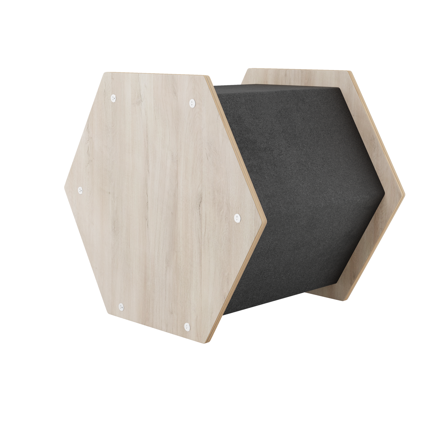 Maison pour Chat Hexagonale – Design Moderne et Surface à Griffer