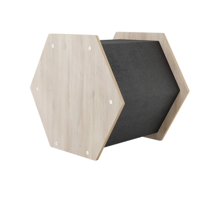 Maison pour Chat Hexagonale – Design Moderne et Surface à Griffer