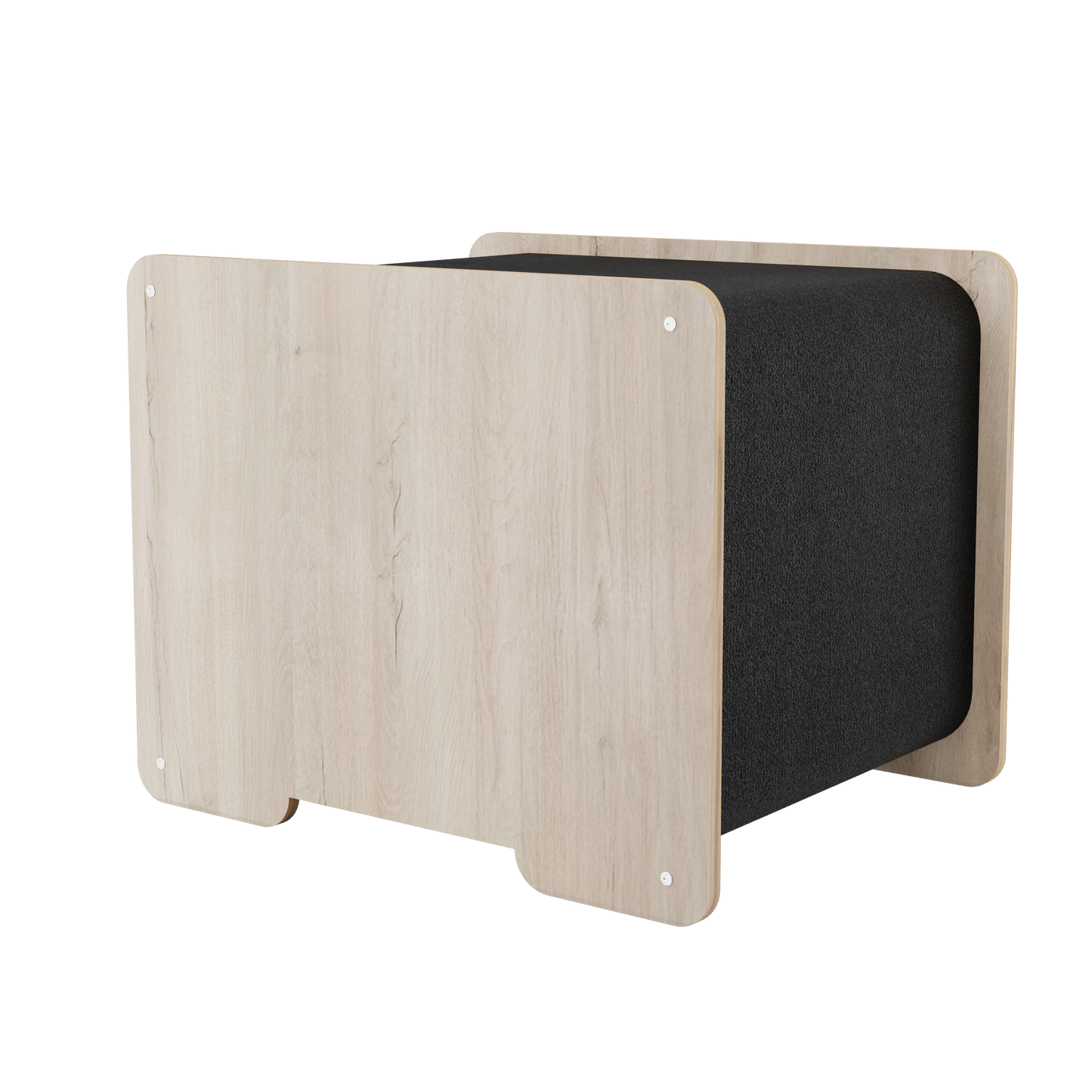 The Hut – Cachette design pour chat avec surface à griffer intégrée