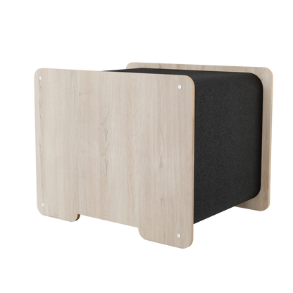 The Hut – Cachette design pour chat avec surface à griffer intégrée