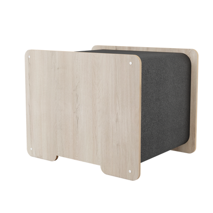 The Hut – Cachette design pour chat avec surface à griffer intégrée