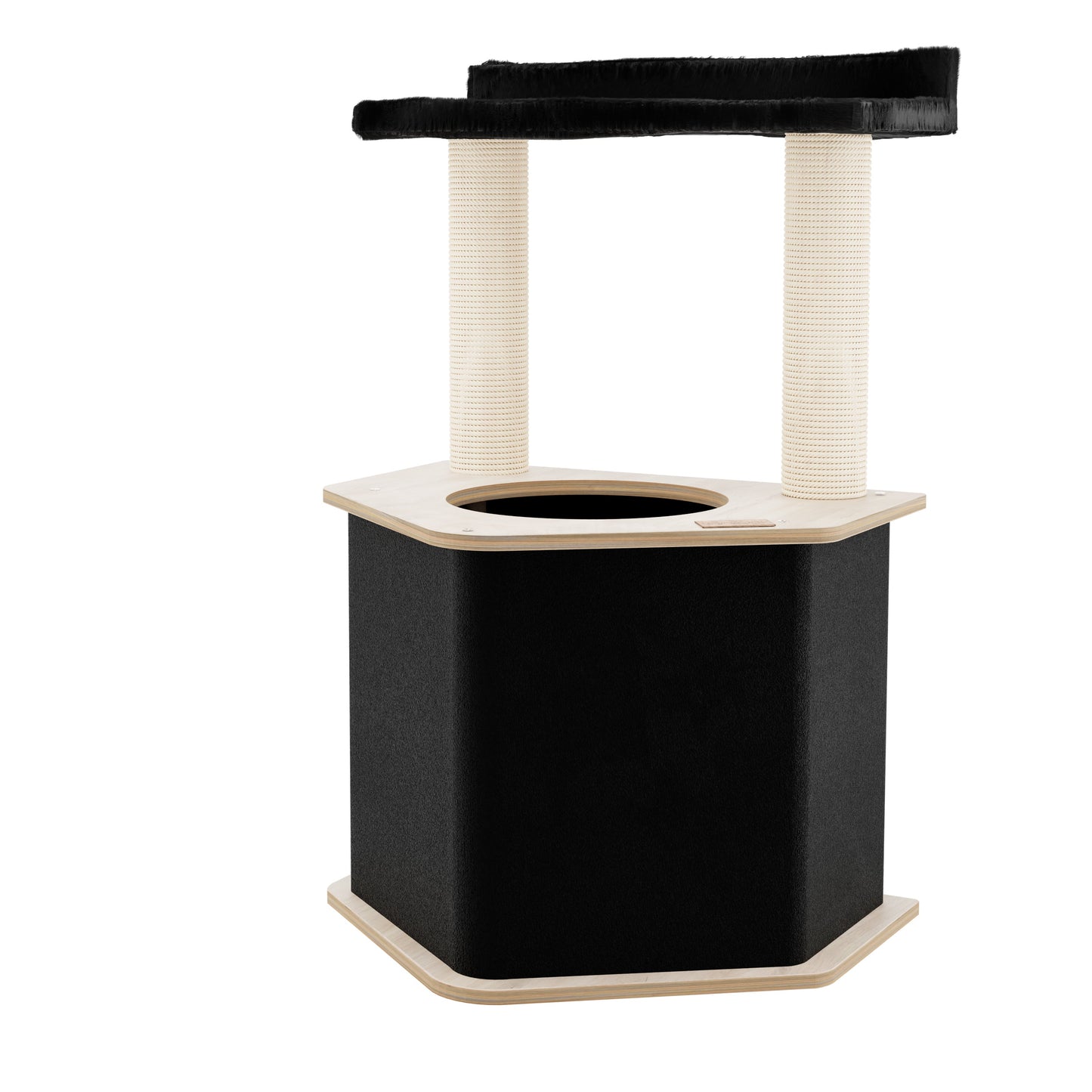 Arbre à Chat The Lodge – Confort, Stabilité et Cachette Compacte