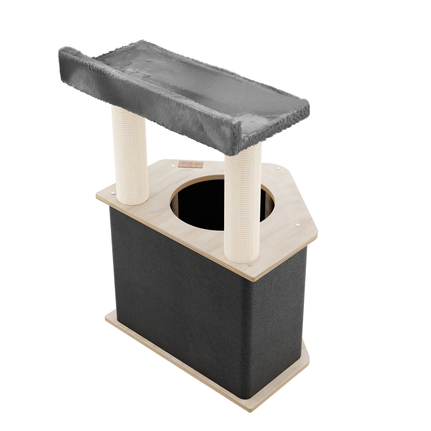 Arbre à Chat The Lodge – Confort, Stabilité et Cachette Compacte