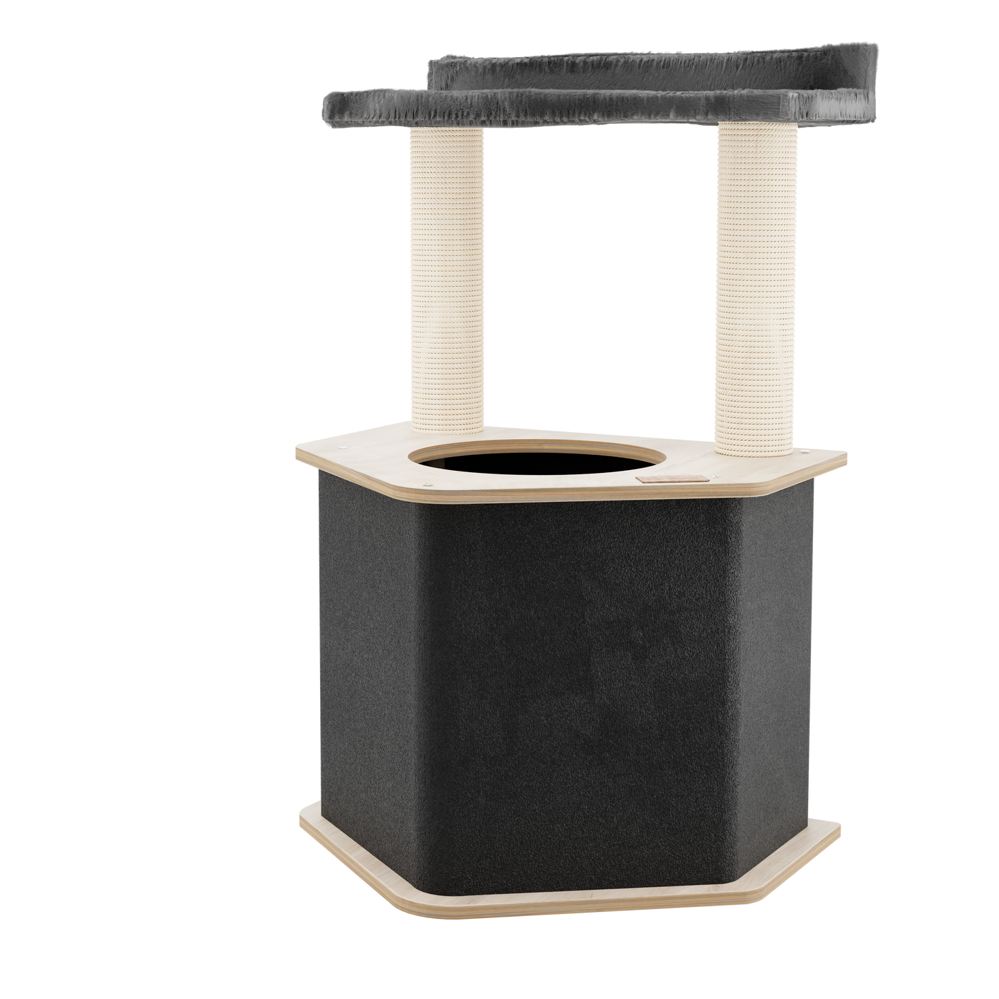 Arbre à Chat The Lodge – Confort, Stabilité et Cachette Compacte