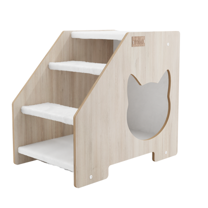 Cachette Escalier – Confort et Jeu pour Chats et Petits Chiens
