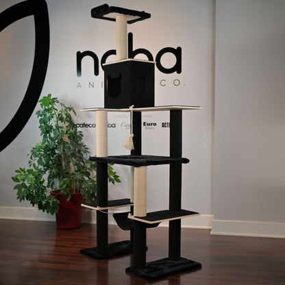Arbre à Chat Noba Supreme – Tour Noire Élégante et Grande Hauteur