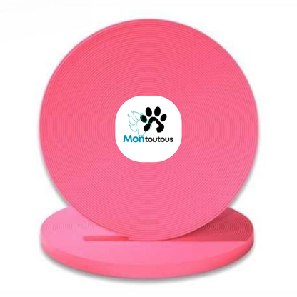 Collier 1’’ en Biothane pour chien – Attache noir- Fait Main au Québec - Montoutous 