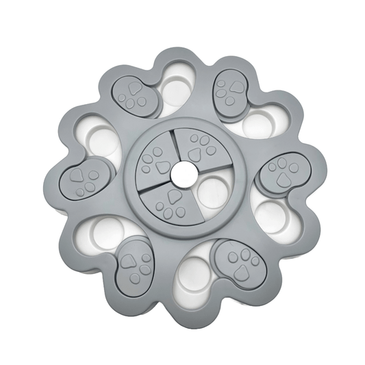 Puzzle Pattes en fleurs – Jouet éducatif pour chien débutant