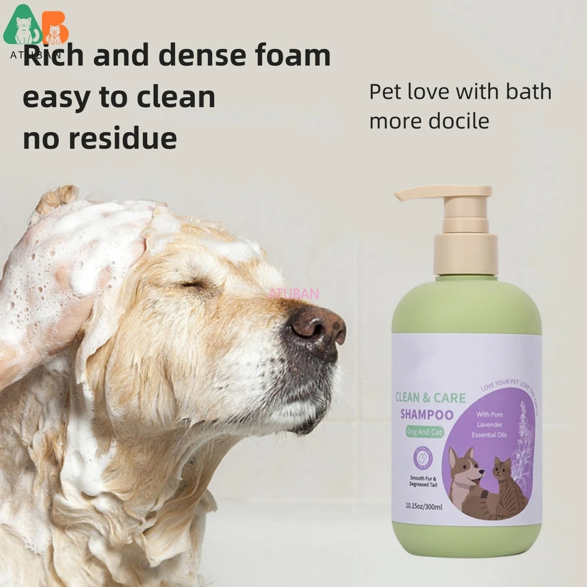 Shampooing et revitalisant pour chiens