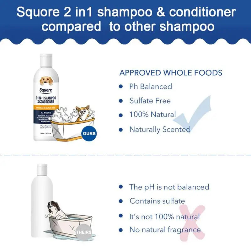 Shampoing & Conditionner 2 en 1 pour chien