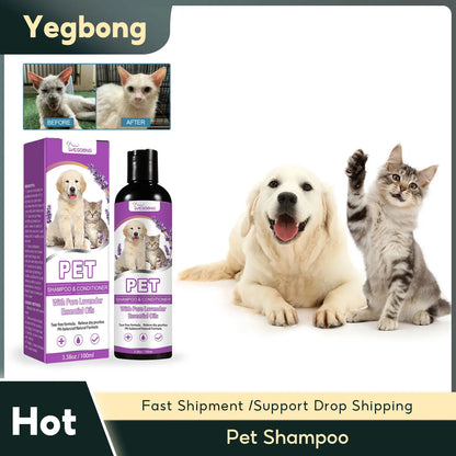 Shampoing anti-puces pour animaux de compagnie