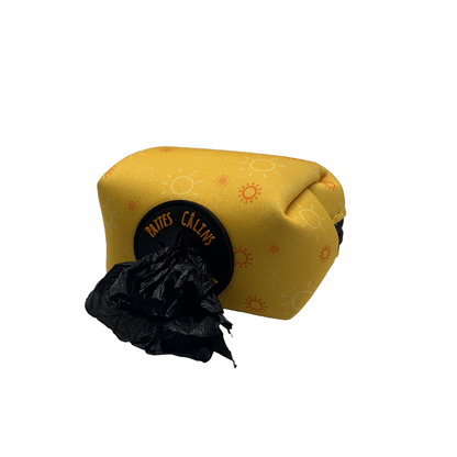 Ensemble “Rayon de soleil” – Harnais, laisse, collier + pochette à sacs à crottes | 84,99 