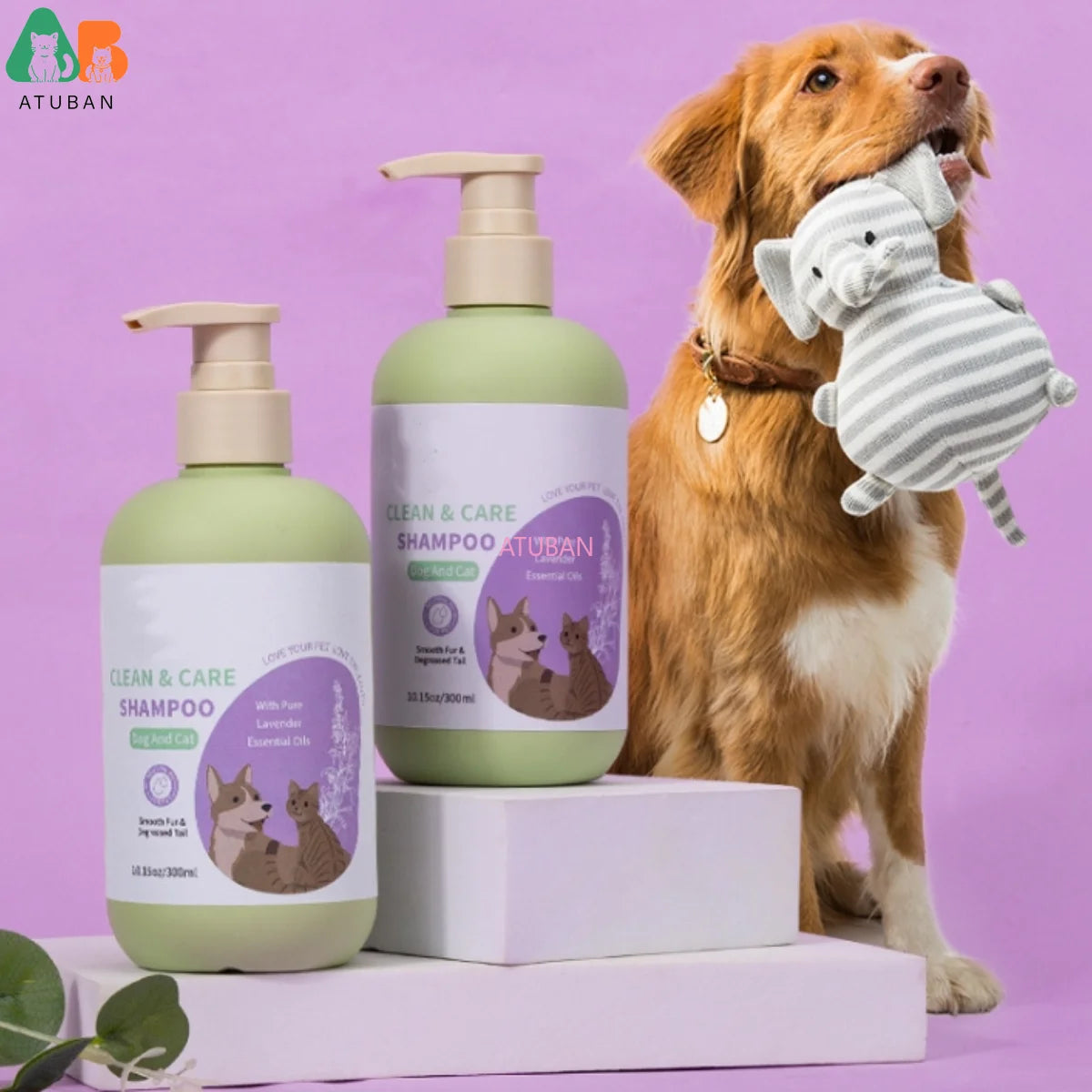 Shampooing et revitalisant pour chiens